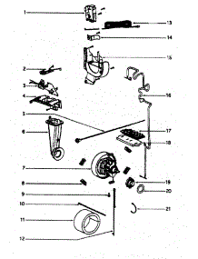 Motor Assy parts for Eureka Upright Vacuum 4870HZ from AppliancePartsPros.com