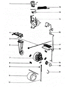Motor Assy parts for Eureka Upright Vacuum 4870RZ from AppliancePartsPros.com