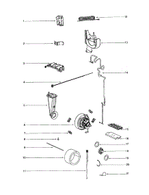 Motor / Thermostat parts for Eureka Upright Vacuum 4874B from AppliancePartsPros.com