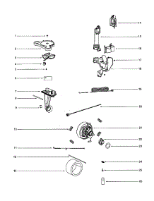 Motor parts for Eureka Upright Vacuum 4880AT from AppliancePartsPros.com