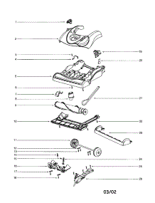 Hood / Base parts for Eureka Upright Vacuum 4880BT from AppliancePartsPros.com