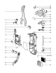 Housing / Handle parts for Eureka Upright Vacuum 4885BT from AppliancePartsPros.com
