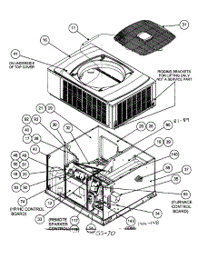 Outside View parts for Carrier Heating Cooling Combined Unit 48DTN036090300 from AppliancePartsPros.com