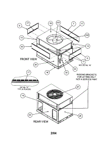 Top Cover / Outlet Grille parts for Carrier Heating Cooling Combined Unit 48GP036090310 from AppliancePartsPros.com
