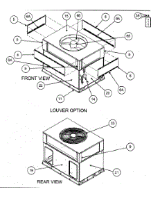 Front View / Rear View parts for Carrier Heating Cooling Combined Unit 48GP042060300 from AppliancePartsPros.com