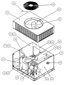 Top View parts for Carrier Heating Cooling Combined Unit 48GP048130300 from AppliancePartsPros.com