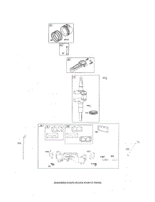 Manifold-Intake / Crankshaft parts for Briggs & Stratton Lawn & Garden Engine 48M877-5111-G5 from AppliancePartsPros.com
