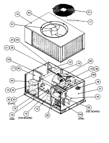 Fan / Motor / Top Cover parts for Carrier Heating Cooling Combined Unit 48XP024040300 from AppliancePartsPros.com