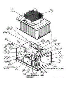 Outside View parts for Carrier Heating Cooling Combined Unit 48XT030040300 from AppliancePartsPros.com