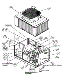 Outside View parts for Carrier Heating Cooling Combined Unit 48XT060130300 from AppliancePartsPros.com