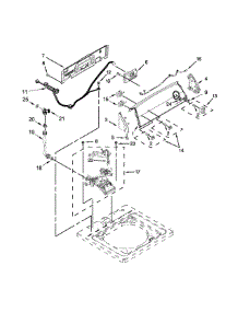 Controls And Water Inlet Parts parts for Amana Washer 4GNTW4400YQ2 from AppliancePartsPros.com