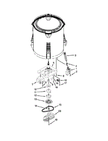 Gearcase, Motor And Pump Parts parts for Amana Washer 4GNTW4600YQ2 from AppliancePartsPros.com