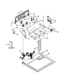 Top And Console Parts parts for Amana Dryer 4KAED4900BW0 from AppliancePartsPros.com
