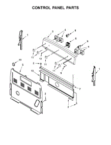Control Panel Parts parts for Amana Electric Range 4KAER5500AW1 from AppliancePartsPros.com