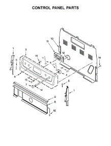 Control Panel Parts parts for Amana Electric Range 4KAER7685EW1 from AppliancePartsPros.com