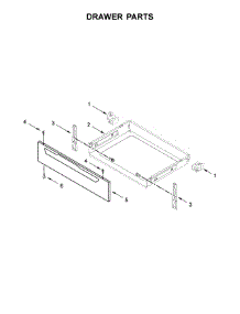 Drawer Parts parts for Amana Electric Range 4KAER7685EW1 from AppliancePartsPros.com