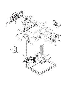 Top And Console Parts parts for Amana Dryer 4KMEDC100BQ0 from AppliancePartsPros.com