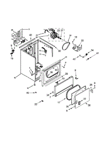 Cabinet Parts parts for Amana Dryer 4KMEDC100BQ0 from AppliancePartsPros.com