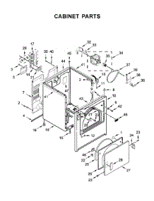 Cabinet Parts parts for Maytag Dryer 4KMEDC420JW0 from AppliancePartsPros.com