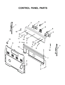 Control Panel Parts parts for Maytag Electric Range 4KMER7600AW1 from AppliancePartsPros.com