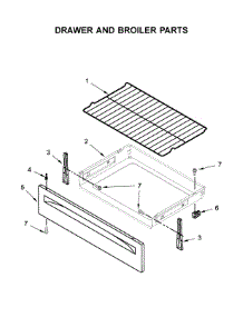 Drawer And Broiler Parts parts for Maytag Electric Range 4KMER7600AW1 from AppliancePartsPros.com