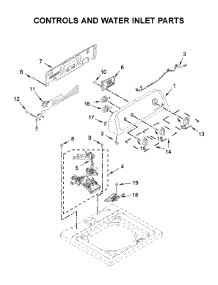 Console And Water Inlet Parts parts for Maytag Washer 4KMVWC410JW0 from AppliancePartsPros.com