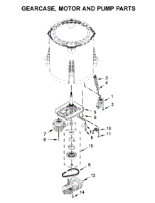 Gearcase, Motor And Pump Parts parts for Maytag Washer 4KMVWC410JW0 from AppliancePartsPros.com