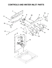 Console And Water Inlet Parts parts for Maytag Washer 4KMVWC420JW0 from AppliancePartsPros.com