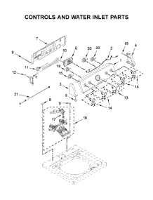 Console And Water Inlet Parts parts for Maytag Washer 4KMVWC430JW0 from AppliancePartsPros.com