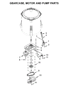 Gearcase, Motor And Pump Parts parts for Maytag Washer 4KMVWC430JW0 from AppliancePartsPros.com