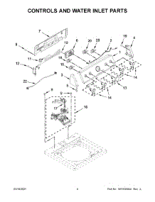 Controls And Water Inlet Parts parts for Maytag Washer 4KMVWC440JW1 from AppliancePartsPros.com