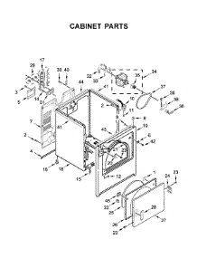 Cabinet Parts parts for Amana Dryer 4KNED3100JW0 from AppliancePartsPros.com