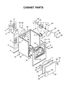 Cabinet Parts parts for Amana Dryer 4KNED3200JW0 from AppliancePartsPros.com