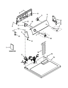 Top And Console Parts parts for Amana Dryer 4KNED4400BQ0 from AppliancePartsPros.com