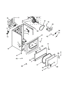 Cabinet Parts parts for Amana Dryer 4KNED4600BQ1 from AppliancePartsPros.com