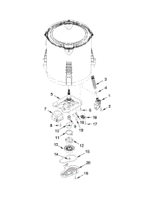 Gearcase, Motor And Pump Parts parts for Amana Washer 4KNTW4430EQ0 from AppliancePartsPros.com