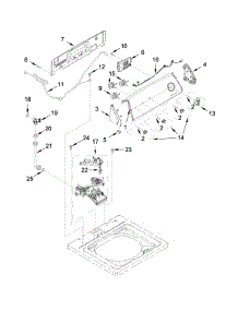 Controls And Water Inlet Parts parts for Amana Washer 4KNTW4530EQ0 from AppliancePartsPros.com