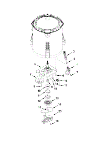 Gearcase, Motor And Pump Parts parts for Amana Washer 4KNTW4530EQ0 from AppliancePartsPros.com