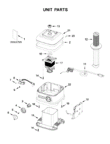 Unit Parts parts for Kitchenaid Blender 4KSB8268BK0 from AppliancePartsPros.com