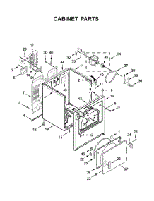 Cabinet Parts parts for Whirlpool Dryer 4KWED5600JW0 from AppliancePartsPros.com