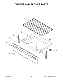Drawer And Broiler Parts parts for Whirlpool Electric Range 4KWFC120MAW3 from AppliancePartsPros.com
