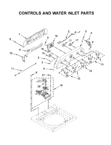 Controls And Water Inlet Parts parts for Whirlpool Washer 4KWTW5900JW0 from AppliancePartsPros.com