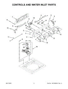 Controls And Water Inlet Parts parts for Whirlpool Washer 4KWTW5900JW1 from AppliancePartsPros.com