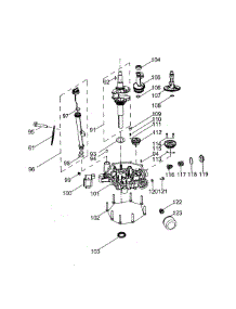 Crankshaft & Crankcase Cover parts for Mtd Lawn & Garden Engine 4P90HUD from AppliancePartsPros.com