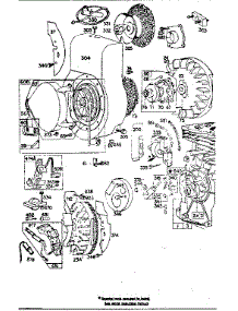 Flywheel Assembly And Blower Housing parts for Craftsman Lawn & Garden Engine 500130200 from AppliancePartsPros.com