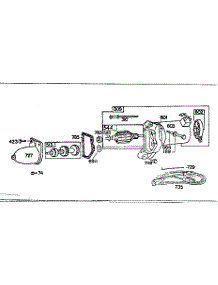 Motor Assembly parts for Craftsman Lawn & Garden Engine 500130200 from AppliancePartsPros.com