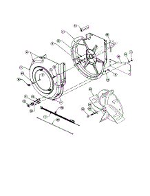 Impeller Housing Assembly parts for Agri-Fab Lawn Vacuum 501885 from AppliancePartsPros.com