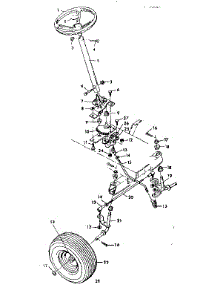 Steering Assembly parts for Craftsman Front-Engine Lawn Tractor 5022408491 from AppliancePartsPros.com