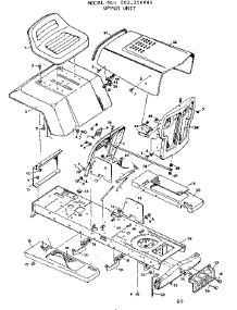 Upper Unit parts for Craftsman Front-Engine Lawn Tractor 502250840 from AppliancePartsPros.com