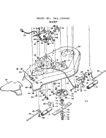 Mower parts for Craftsman Front-Engine Lawn Tractor 502250840 from AppliancePartsPros.com